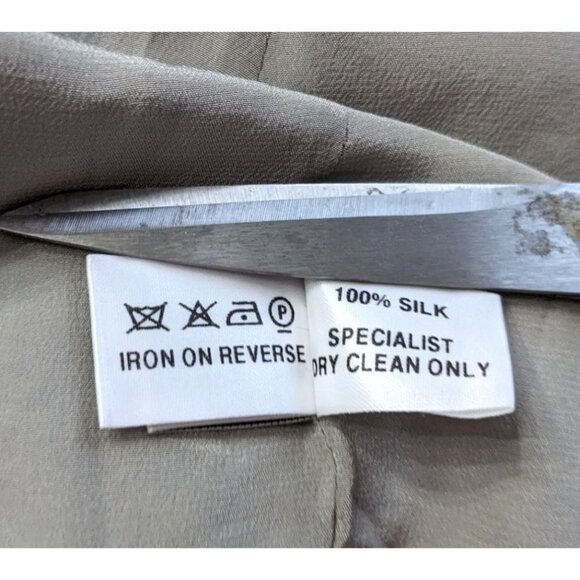 NWT JONATHAN SAUNDERS Lyndale Grey Colorblock Silk Lined Halter Dress Size 40/8 - Picture 7 of 11